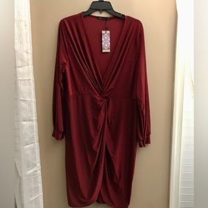 Boohoo Twist Knot Dress